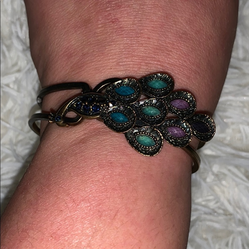 Beautiful vintage peacock bracelet - Picture 8 of 8